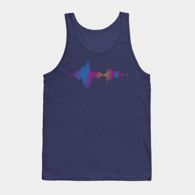 Audio Waveform Tank Top by immerzion